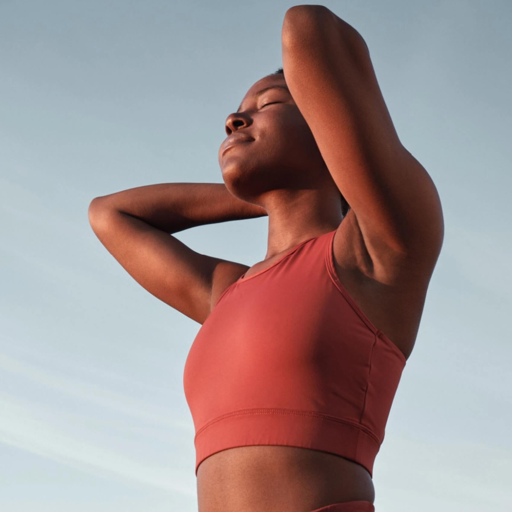 Woman stretching